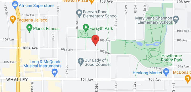 map of 510 10581 140TH STREET